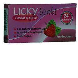 LICKY CARAMELLE BAMBINI PER TOSSE E GOLA FRAGOLA 70 G - Farmacia Dott. Pasquale Russo
