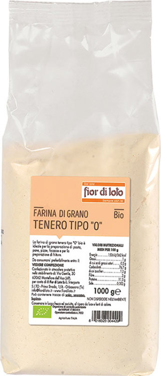 FARINA FINE DI GRANO TENERO 0 BIOLOGICO 1000 G - Farmacia Dott. Pasquale Russo