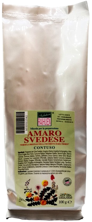 RAIHUEN ERBE SVEDESI CONTUSO PREPARATO PER AMARO SVEDESE 100 G - Farmacia Dott. Pasquale Russo