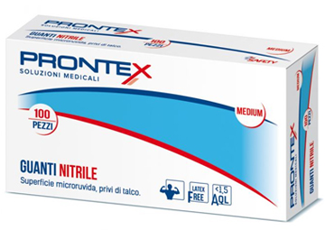 PRONTEX GUANTO IN NITRILE SENZA POLVERE GRANDE 8/9 100 PEZZI - Farmacia Dott. Pasquale Russo