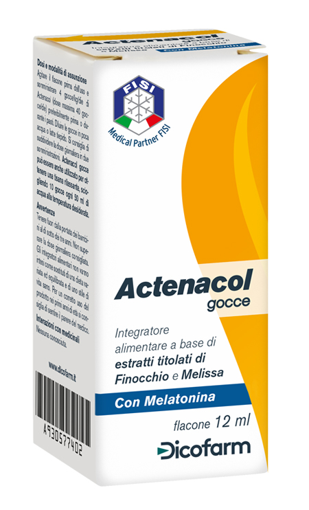 ACTENACOL GOCCE 12 ML CON MELATONINA - Farmacia Dott. Pasquale Russo
