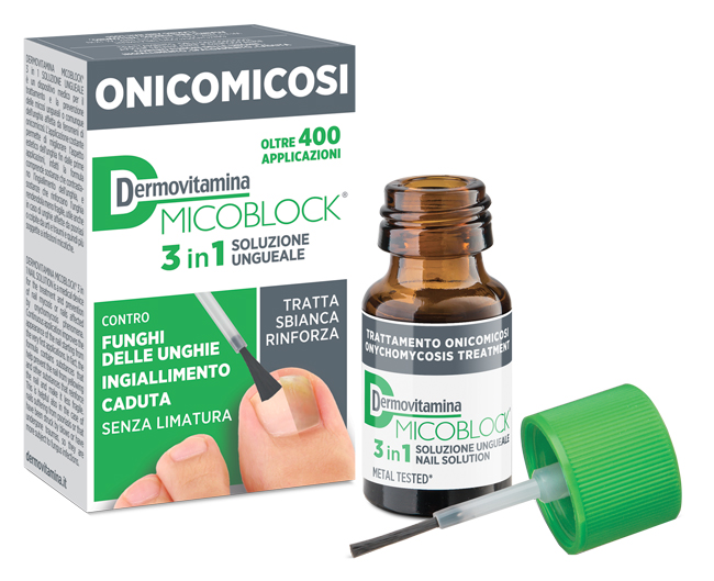 DERMOVITAMINA MICOBLOCK 3 IN 1 ONICOMICOSI SOLUZIONE UNGUEALE 7 ML - Farmacia Dott. Pasquale Russo