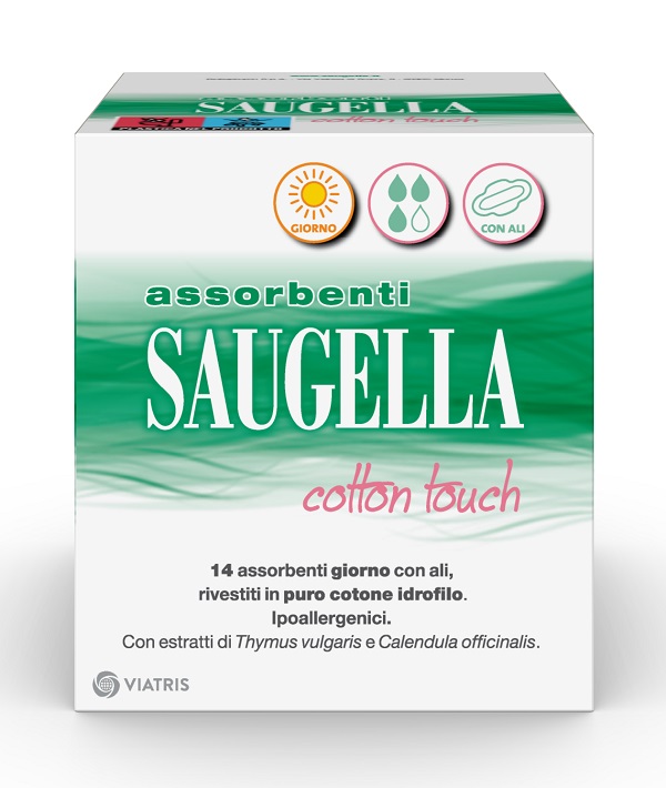 SAUGELLA COTTON TOUCH ASSORBENTI GIORNO 14 PEZZI TAGLIO PREZZO - Farmacia Dott. Pasquale Russo