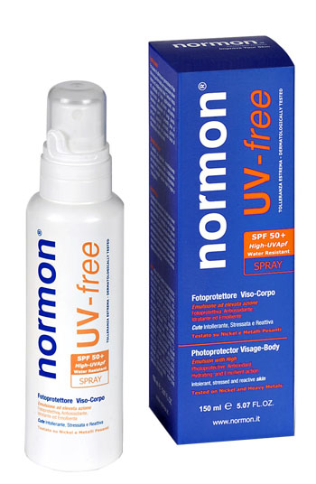 NORMON UV FREE SPRAY VISO CORPO 150 ML - Farmacia Dott. Pasquale Russo