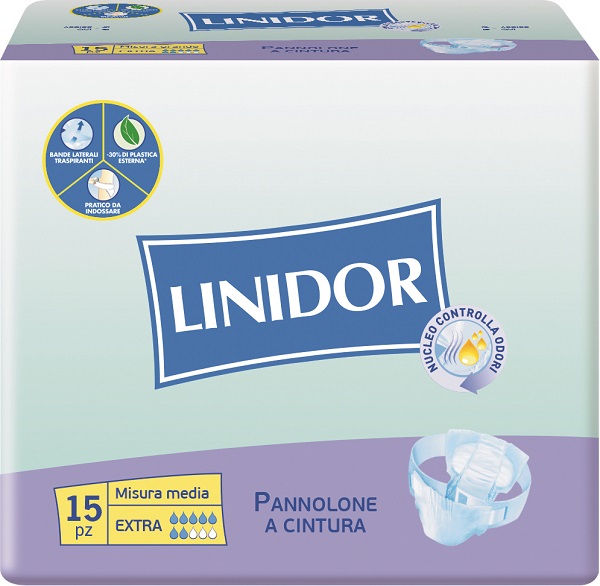 PANNOLONE LINIDOR PERFECT CARE EXTRA A CINTURA MM 15 PEZZI - Farmacia Dott. Pasquale Russo