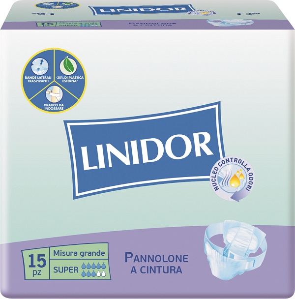 PANNOLONE LINIDOR PERFECT CARE SUPER A CINTURA MG 15 PEZZI - Farmacia Dott. Pasquale Russo