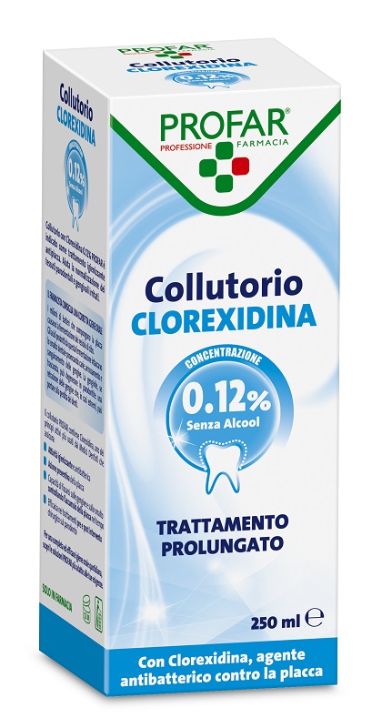 COLLUTORIO CLOREXIDINA 0,12% 250 ML PROFAR - Farmacia Dott. Pasquale Russo