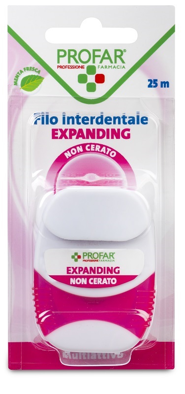 FILO INTERDENTALE EXPANDING 25 M PROFAR - Farmacia Dott. Pasquale Russo