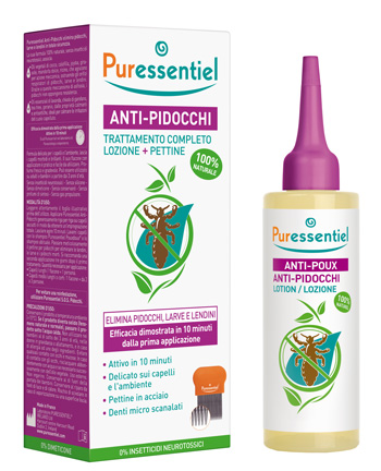 LOZIONE ANTIPIDOCCHI 100 ML + PETTINE PURESSENTIEL - Farmacia Dott. Pasquale Russo