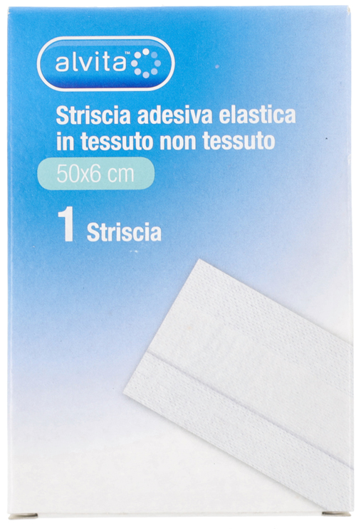 STRISCIA AUTOADESIVA ELASTICA ALVITA TNT 50X6CM - Farmacia Dott. Pasquale Russo