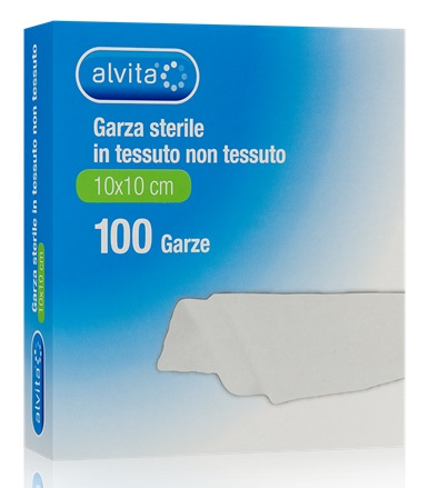 ALVITA GARZA STERILE IN TESSUTO NON TESSUTO 10X10CM 100 PEZZI - Farmacia Dott. Pasquale Russo