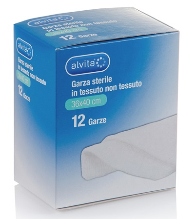 ALVITA GARZA STERILE IN TESSUTO NON TESSUTO 36X40CM 12 PEZZI - Farmacia Dott. Pasquale Russo