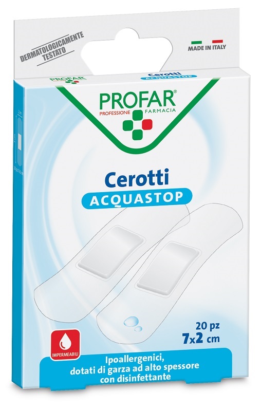 CEROTTO ACQUASTOP MEDI 7X2 CM PROFAR 20 PEZZI - Farmacia Dott. Pasquale Russo