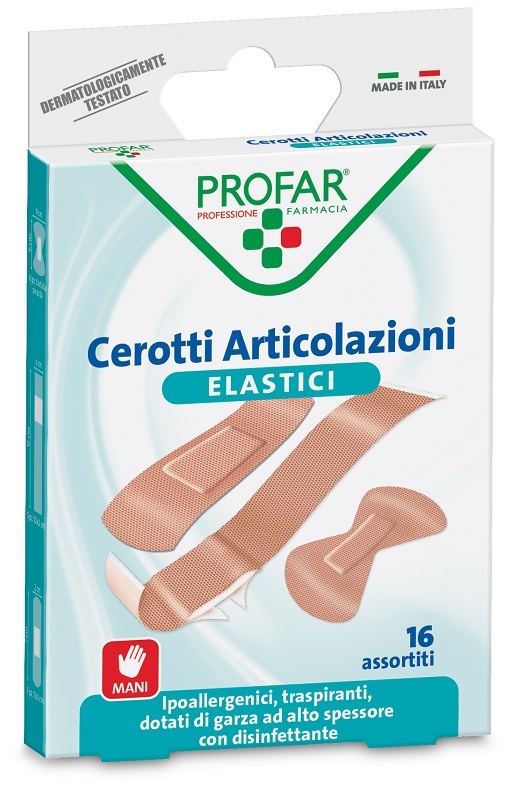 CEROTTO ARTICOLAZIONI ELASTICO PROFAR 16 PEZZI - Farmacia Dott. Pasquale Russo