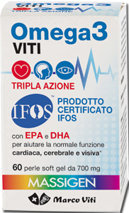 OMEGA3 VITI TRIPLA AZIONE 60 PERLE - Farmacia Dott. Pasquale Russo