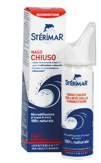 STERIMAR IPERTONICO NASO CHIUSO RAME E MANGANESE SPRAY 50 ML - Farmacia Dott. Pasquale Russo