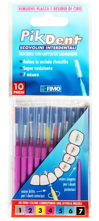 PIKDENT STUZZICOLINO 2 VIOLA 10 PEZZI - Farmacia Dott. Pasquale Russo