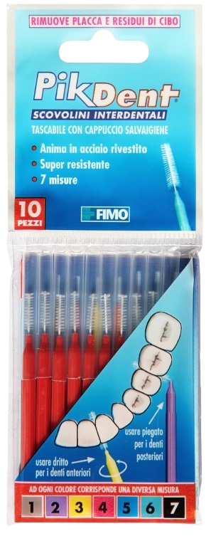 PIKDENT STUZZICOLINO 4 ROSSO 10 PEZZI - Farmacia Dott. Pasquale Russo