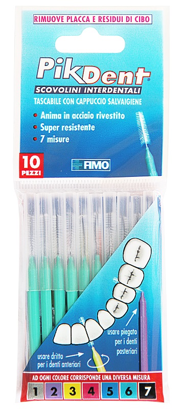 PIKDENT STUZZICOLINO 6 VERDE 10 PEZZI - Farmacia Dott. Pasquale Russo