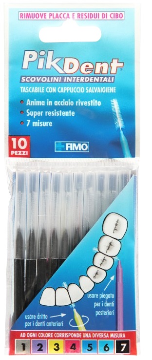 PIKDENT STUZZICOLINO 7 NERO 10 PEZZI - Farmacia Dott. Pasquale Russo