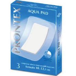 GARZA COMPRESSA PRONTEX AQUA PAD 10X12,5 CM 3 PEZZI - Farmacia Dott. Pasquale Russo