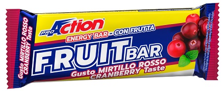 PROACTION FRUIT BAR BARRETTA ENERGETICA AL MIRTILLO ROSSO 40 G - Farmacia Dott. Pasquale Russo