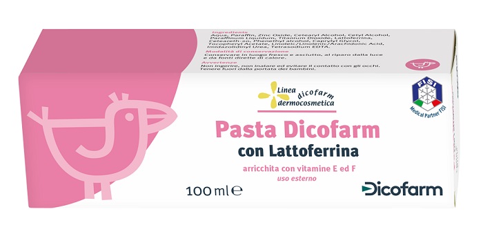 DICOFARM PASTA CON LATTOFERRINA PELLI DELICATE 100 ML - Farmacia Dott. Pasquale Russo