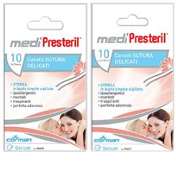 CEROTTO PER SUTURA MEDIPRESTERIL DELICATI TESSUTO NON TESSUTO 6,4X108MM 10 PEZZI - Farmacia Dott. Pasquale Russo