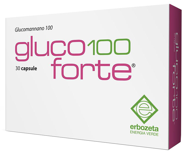 GLUCO 100 FORTE GLUCOMANNANO 100 30 CAPSULE DA 900 MG - Farmacia Dott. Pasquale Russo