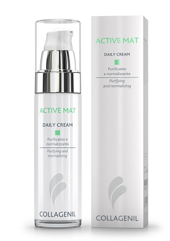 COLLAGENIL ACTIVE MAT DAILY CREAM SEBOREGOLATRICE/PURIFICANTE PER LA PELLE DEL VISO FLACONE 50 ML - Farmacia Dott. Pasquale Russo