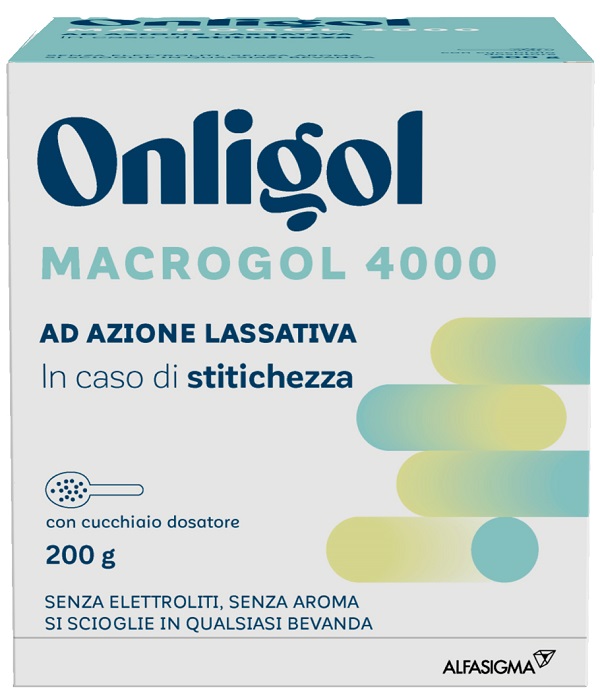 ONLIGOL MACROGOL 4000 200 G CON CUCCHIAINO DOSATORE SENZA ZUCCHERO - Farmacia Dott. Pasquale Russo