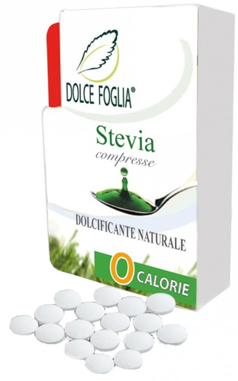 DOLCE FOGLIA STEVIA DOLCIFICANTE NATURALE 100 COMPRESSE - Farmacia Dott. Pasquale Russo