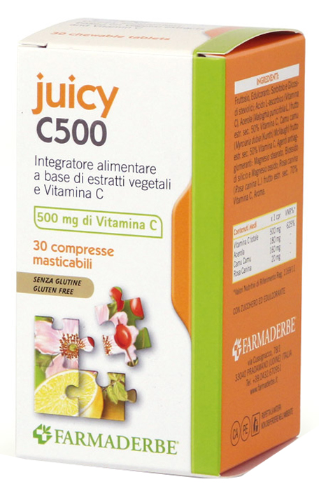 JUICY C500 30 COMPRESSE MASTICABILI - Farmacia Dott. Pasquale Russo