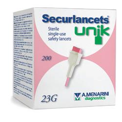 LANCETTE PUNGIDITO SECURLANCETS UNIK GAUGE 23 200 PEZZI - Farmacia Dott. Pasquale Russo