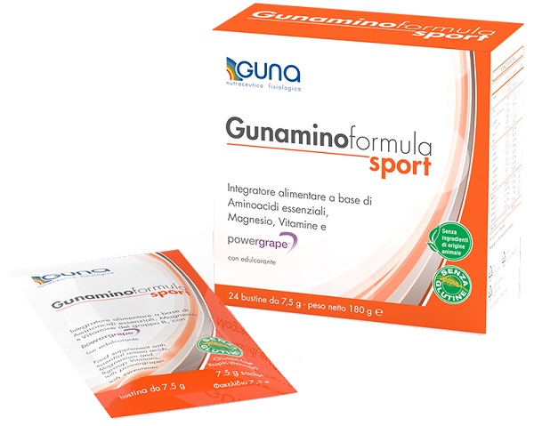 GUNAMINOFORMULA SPORT 24 BUSTE 180 G - Farmacia Dott. Pasquale Russo