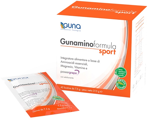 GUNAMINOFORMULA SPORT 42 BUSTE 315 G - Farmacia Dott. Pasquale Russo