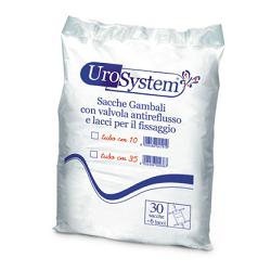 SACCA DI DRENAGGIO DA GAMBA PER INCONTINENZA UROSYSTEM TUBO 10 CM 30 PEZZI - Farmacia Dott. Pasquale Russo