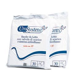 SACCA DI DRENAGGIO DA LETTO PER INCONTINENZA UROSYSTEM TUBO 90 CM CON SCARICO 30 PEZZI - Farmacia Dott. Pasquale Russo