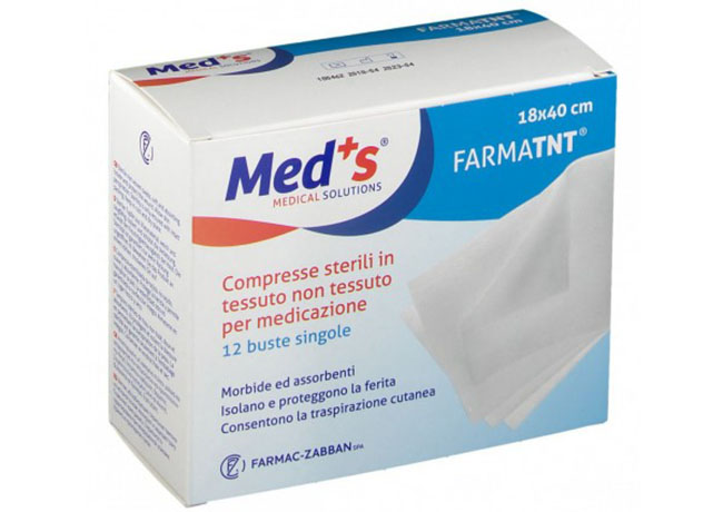 GARZA COMPRESSA MEDS TESSUTO NON TESSUTO 18X40CM 12 PEZZI - Farmacia Dott. Pasquale Russo