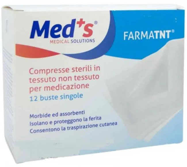 GARZA COMPRESSA MEDS TESSUTO NON TESSUTO PEEL OPEN 10X10CM 12 PEZZI - Farmacia Dott. Pasquale Russo