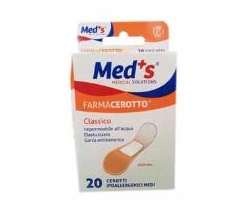 CEROTTO MEDS POLIURETANO IPOALLERGENICO CLASSICO MEDIO 20 PEZZI - Farmacia Dott. Pasquale Russo