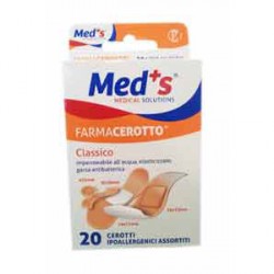 CEROTTO MEDS STRIP POLIURETANO IPOALLERGENICO CLASSICO ASSORTITI 20 PEZZI - Farmacia Dott. Pasquale Russo