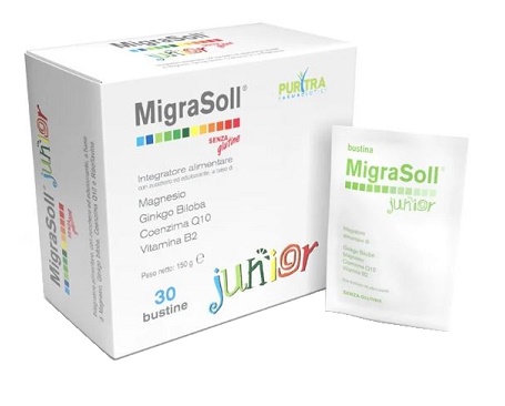 MIGRASOLL JUNIOR ASTUCCIO 30 BUSTE - Farmacia Dott. Pasquale Russo