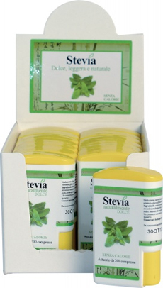 STEVIA EDULCORANTE 200 COMPRESSE DISPLAY CONTENENTE 14 DISPENSER - Farmacia Dott. Pasquale Russo