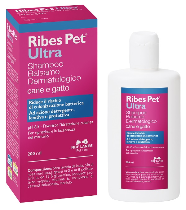 RIBES PET ULTRA SHAMPOO DERMATOLOGICO FLACONE 200 ML - Farmacia Dott. Pasquale Russo