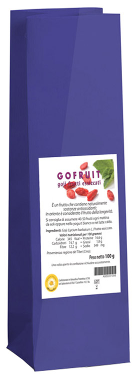 GOFRUIT GOJI FRUTTI ESSICCATI 100 G - Farmacia Dott. Pasquale Russo