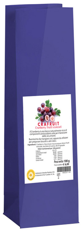 CRAFRUIT CRANBERRY FRUTTI ESSICCATI 100 G - Farmacia Dott. Pasquale Russo