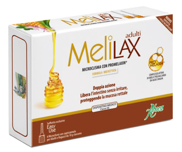 MELILAX ADULTI MICROCLISMI 6 PEZZI 10 G - Farmacia Dott. Pasquale Russo