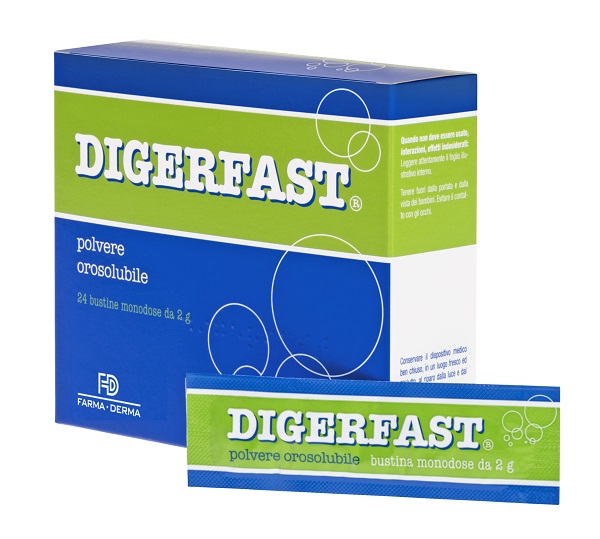 DIGERFAST POLVERE 24 BUSTINE MONODOSE 2 G - Farmacia Dott. Pasquale Russo