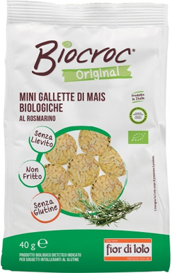 BIOCROC MINI GALLETTE DI MAIS ROSMARINO BIO 40 G - Farmacia Dott. Pasquale Russo